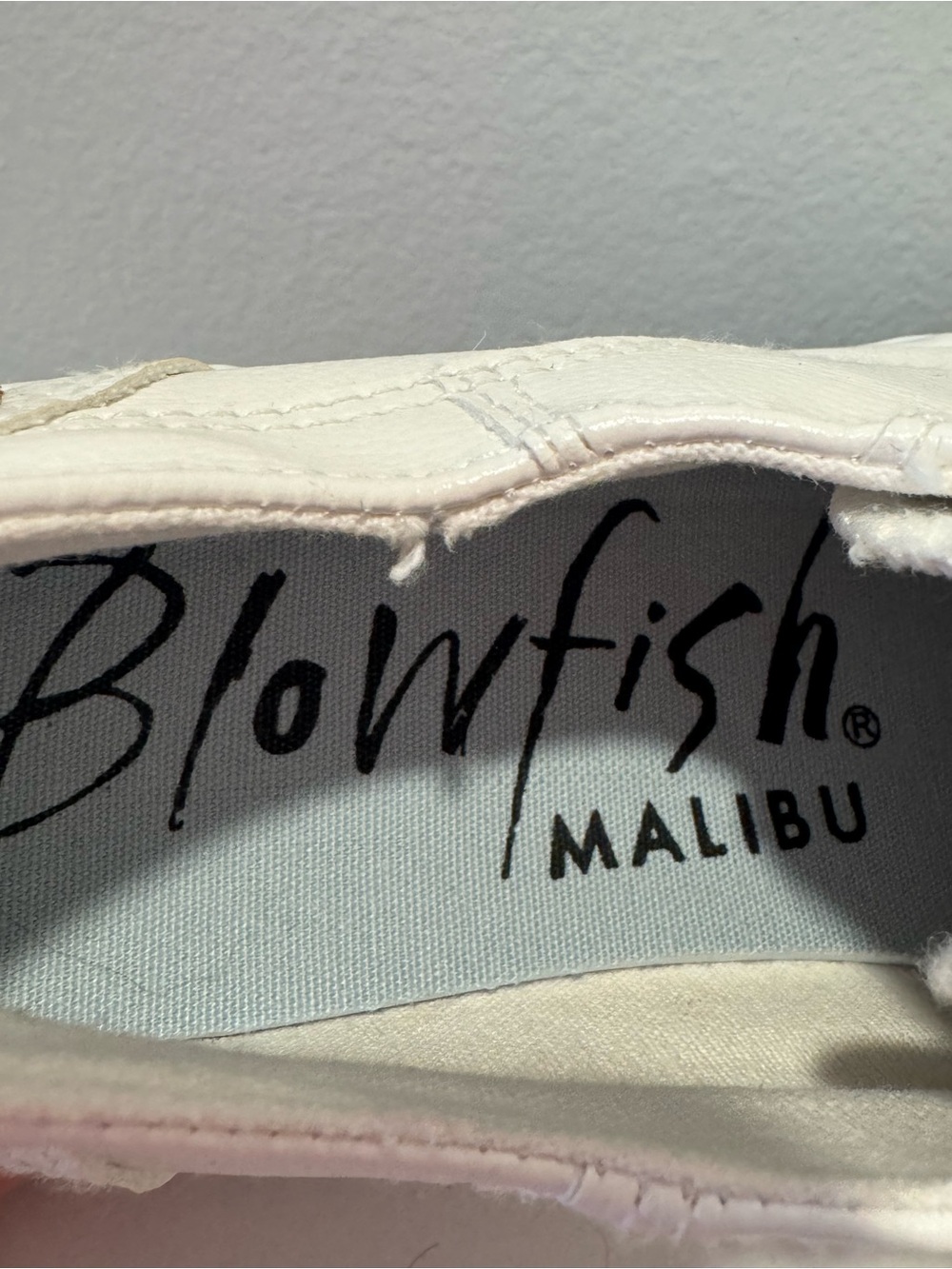 Blowfish Women's Low-Top White Canvas-Style Lace-Up Sneakers - Picture 6 of 7